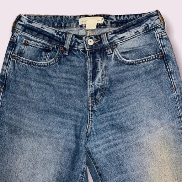 L.O.G.G. Mom Jeans High Rise Medium Wash Blue Straight Leg Denim Womens Size 6 - Picture 10 of 10